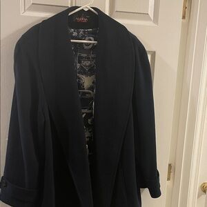 ALORNA 2X Women's Classic Navy Trench Coat